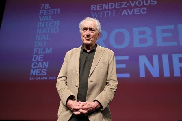 Cannes - Master Class With Robert De Niro Robert De Niro attends at his Master Class during of the 78th annual Cannes Film Festival on May 14, 2025 in Cannes, France. Photo by Jean-Philippe Pariente Pool ABACAPRESS.COM Cannes France  Copyright: xDominexJerome ABACAx