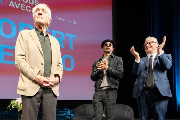 78th International Cannes Film Festival 78eme Festival International du Film de Cannes Masterclass with Robert de Niro 444181 2025 05 14 France De Niro, Robert Frémaux, Thierry Artist JR JR  Copyright: xEstellexCarlierx xStarfacex STAR_444181_036