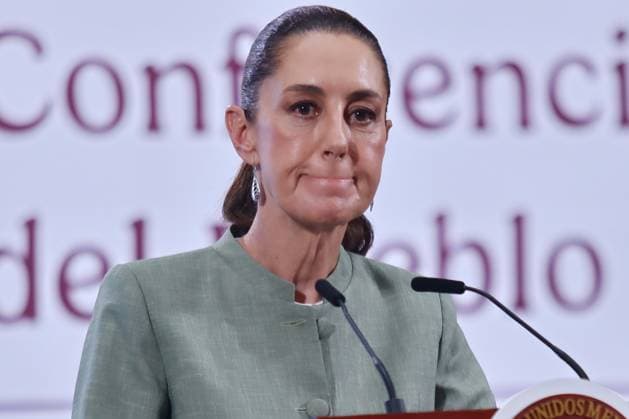 MexicoÃ¢â‚¬â ¢s President Claudia Sheinbaum Pardo, speaks about the possibility of remittances being taxed at 5% from the United States during a briefing conference at National Palace. on May 14, 2025 in Mexico City, Mexico. Mexico City Mexico - ZUMAe321 20250514_zia_e321_025 Copyright: xCarlosxSantiagox
