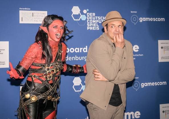 Entertainment Bilder des Tages Entertainment, Verleihung des deutschen Computerspielpreis 2025 14.05.2025, xdanx, Entertainment, Verleihung des deutschen Computerspielpreis 2025 emspor, v.l.Cosplayer Kaya Yanar bei der Verleihung des Deutschen Computerspielpreises 2025 am Funkturm Berlin. Berlin Palais am Funkturm Berlin Deutschland (DE) Copyright: xDanielxLakomskix