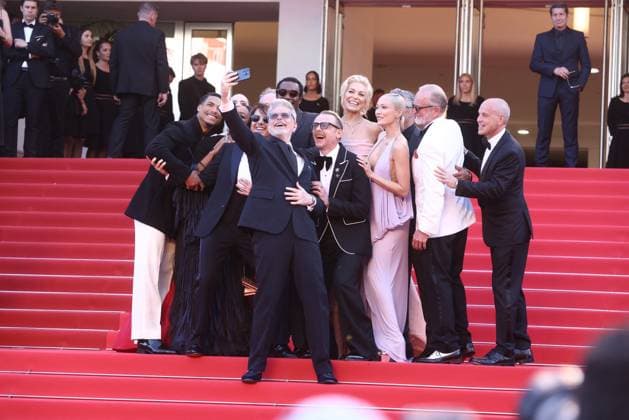 Internationale Filmfestspiele von Cannes, Mission Impossible - The Final Reckoning Premiere Cannes - Mission Impossible - The Final Reckoning Red Carpet Greg Tarzan Davis, Angela Bassett, Tom Cruise, Tramell Tillman, Christopher McQuarrie, Simon Pegg, Hannah Waddingham, Pom Klementieff and Esai Morales at the Mission Impossible - The Final Reckoning red carpet at the 78th annual Cannes Film Festival at Palais des Festivals on May 14, 2025 in Cannes, France. Photo by Jerome Domine ABACAPRESS.COM Cannes France  Copyright: xDominexJerome ABACAx