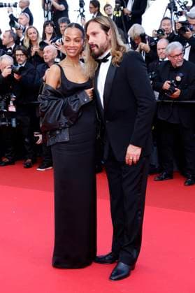 Internationale Filmfestspiele von Cannes, Mission Impossible - The Final Reckoning Premiere Zoe Saldana mit Ehemann Marco Perego bei der Premiere des Kinofilms Mission: Impossible 8 - The Final Reckoning auf dem Festival de Cannes 2025 78. Internationale Filmfestspiele von Cannes im Palais des Festivals. Cannes, 14.05.2025