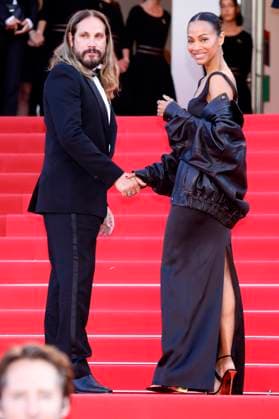 Internationale Filmfestspiele von Cannes, Mission Impossible - The Final Reckoning Premiere Marco Perego mit Ehefrau Zoe Saldana bei der Premiere des Kinofilms Mission: Impossible 8 - The Final Reckoning auf dem Festival de Cannes 2025 78. Internationale Filmfestspiele von Cannes im Palais des Festivals. Cannes, 14.05.2025