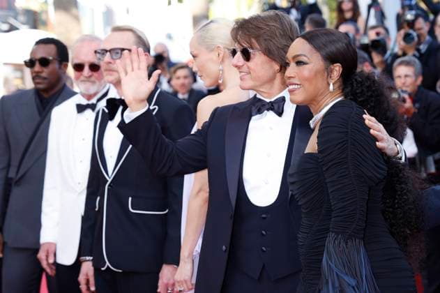 Internationale Filmfestspiele von Cannes, Mission Impossible - The Final Reckoning Premiere Tramell Tillman, Erik Jendresen, Simon Pegg, Pom Klementieff, Tom Cruise und Angela Bassett bei der Premiere des Kinofilms Mission: Impossible 8 - The Final Reckoning auf dem Festival de Cannes 2025 78. Internationale Filmfestspiele von Cannes im Palais des Festivals. Cannes, 14.05.2025