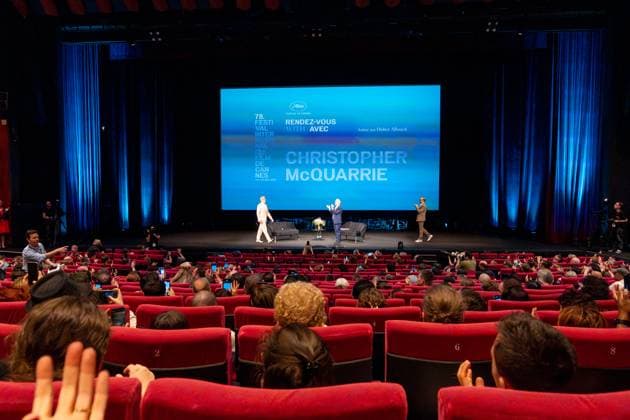 78eme Festival International du Film de Cannes Masterclass by Christopher Mcquarrie 78eme Festival International du Film de Cannes Masterclass by Christopher Macquarrie 78th Cannes International Film Festival Masterclass by Christopher Macquarrie 444158 2025 05 14 Cannes France Frémaux, Thierry McQuarrie, Christopher Allouche, Didier Cannes France  Copyright: xOLIVIERxBORDEx xBESTIMAGExOLIVIERxBORDEx xBESTIMAGEx