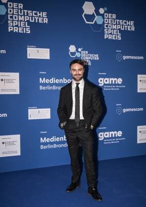 Entertainment, Verleihung des deutschen Computerspielpreis 2025 14.05.2025, xdanx, Entertainment, Verleihung des deutschen Computerspielpreis 2025 emspor, v.l.Marios Gavrilis bei der Verleihung des Deutschen Computerspielpreises 2025 am Funkturm Berlin. Berlin Palais am Funkturm Berlin Deutschland (DE) Copyright: xDanielxLakomskix