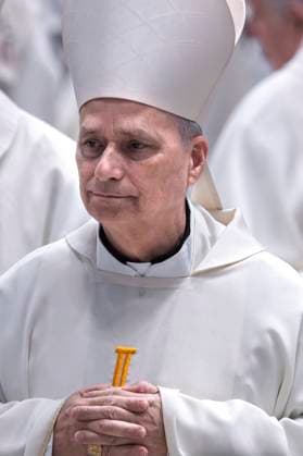 May 3, 2025, Vatican, Vatican: Cardinal Robert Francis Prevost attends a mass on the eighth day of the Novendiali, nine days of mourning for late Pope Francis, at St. Peter s basilica. Vatican Vatican - ZUMAs197 20250503_aab_s197_027 Copyright: xMariaxGraziaxPicciarellax