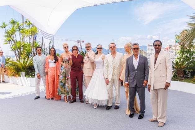 Festival de Cannes - Photocall Mission: Impossible The Final Reckoning Angela Bassett, Hannah Waddingham, Tom Cruise, Christopher McQuarrie, Hayley Atwell, Simon Pegg, Pom Klementieff, Esai Morales und Tramell Tillman beim Photocall von Mission: Impossible The Final Reckoning während der 78. Filmfestspiele in Cannes am 14.05.2025. Copyright: xEventpressxKochanx