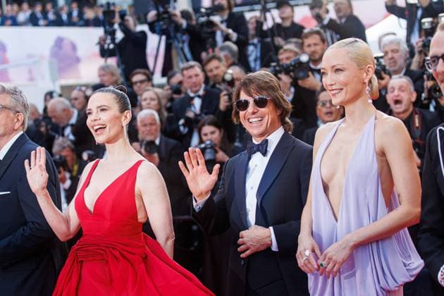 Entertainment Bilder des Tages Festival de Cannes - Premiere Mission Impossible The Final Reckoning Hayley Atwell, Tom Cruise und Pom Klementieff bei der Premiere von Mission: Impossible The Final Reckoning während der 78. Filmfestspiele in Cannes am 14.05.2025. Copyright: xEventpressxKochanx