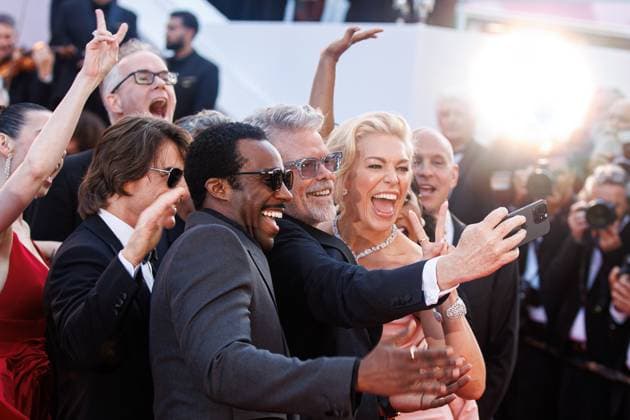 Festival de Cannes - Premiere Mission Impossible The Final Reckoning Tramell Tillman, Christopher McQuarrie, Hannah Waddingham und Brian Robbins bei der Premiere von Mission: Impossible The Final Reckoning während der 78. Filmfestspiele in Cannes am 14.05.2025. Copyright: xEventpressxKochanx