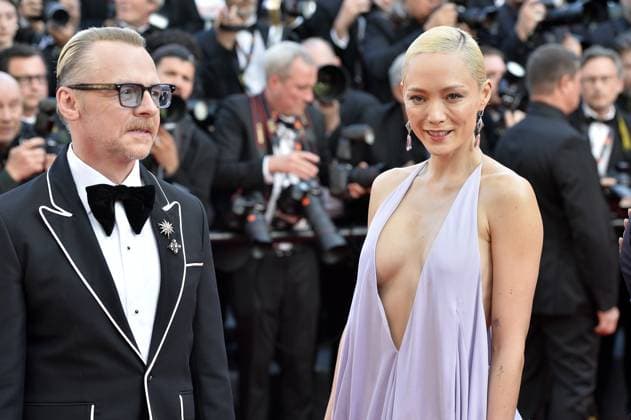 Simon Pegg, Pom Klementieff bei der Premiere MISSION IMPOSSIBLE THE FINAL RECKONING in Cannes am 14.05.2025