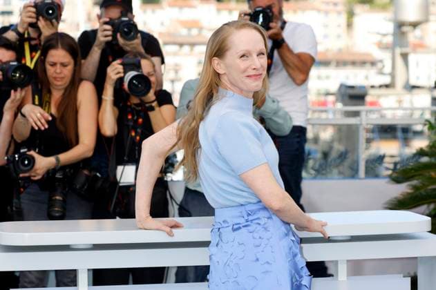 Susanne Wuest beim Photocall zum Kinofilm Sound of Falling In die Sonne schauen auf dem Festival de Cannes 2025 78. Internationale Filmfestspiele von Cannes am Palais des Festivals. Cannes, 15.05.2025
