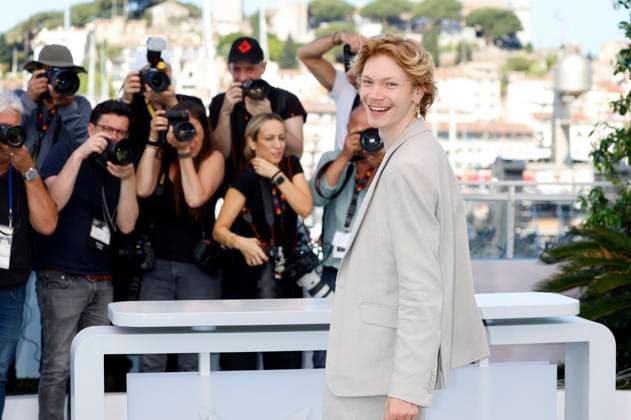 Filip Schnack beim Photocall zum Kinofilm Sound of Falling In die Sonne schauen auf dem Festival de Cannes 2025 78. Internationale Filmfestspiele von Cannes am Palais des Festivals. Cannes, 15.05.2025