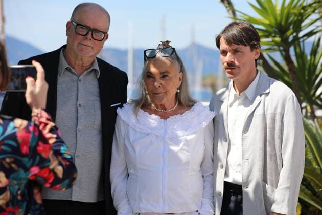 May 15, 2025, Cannes, Cote D azur, France: MATTIAS NOHRBORG, PIA DEGERMARK and JON ASP pose during the photocall for Being Bo Widerberg at the 78th Annual Cannes Film Festival at Palais des Festivals in Cannes, France Cannes France - ZUMAc179 20250515_zep_c179_053 Copyright: xMickaelxChavetx
