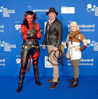 Cosplayers beim Deutschen Computerspielpreis 2025.
