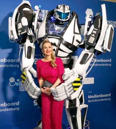 Ruth Moschner beim Deutschen Computerspielpreis 2025.