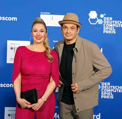 Ruth Moschner, Kaya Yanar beim Deutschen Computerspielpreis 2025.