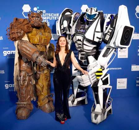 Sarah Alles beim Deutschen Computerspielpreis 2025.