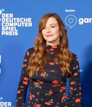 Katrin Bauerfeind beim Deutschen Computerspielpreis 2025.
