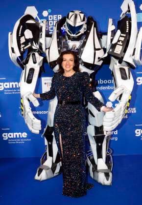 Dorothee Bär beim Deutschen Computerspielpreis 2025.