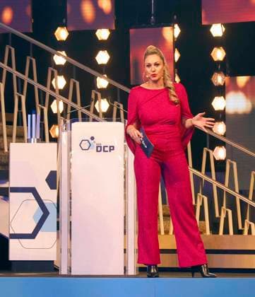 Ruth Moschner beim Deutschen Computerspielpreis 2025.