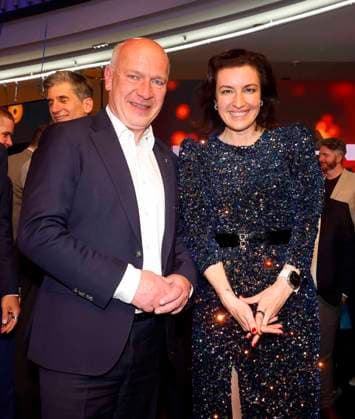 Kai Wegner, Dorothee Bär beim Deutschen Computerspielpreis 2025.