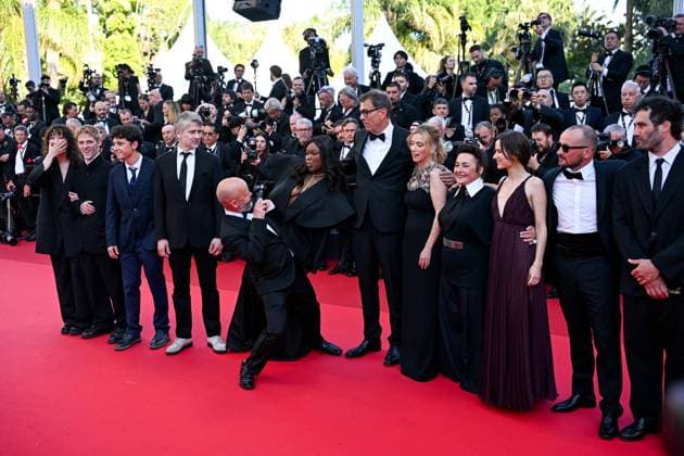 78eme Festival International du Film de Cannes Montée des marchesdu film Dossier 137 78th International Cannes Film Festival Red Carpet of Dossier 137 movie Festival de Cannes 2025 Red carpet Dossier 137 Stanislas Merhar, Guslagie Malanda, Mathilde Riu, Côme Peronnet, Solàn Machado Graner, Sandra Colombo, Dominik Moll, Mathilde Roehrich, Léa Drucker, Valentin Campagne, Theo Costa Marini, Jonathan Turnbull , Gilles Marchand 444308 2025 05 15 Copyright: xLionelxGuericolas MPPx STAR_444308_093