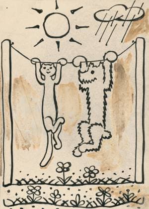 RECORD DATE NOT STATED 41. Talking about a dog and a cat, around 1928. Additional Info: Illustrations for the book - Josef capek. Talking about a dog and a cat: how they farmed together and about all kinds of other things. Prague : Dr. O. storch-Marien, 1929. Copyright:xHeritagexArt HeritagexImagesxJosefxCapekx IMAGO, ! ACHTUNG: AUFNAHMEDATUM GESCHÄTZT!  Copyright:HeritagexArt HeritagexImagesxJosefxCapekx IMAGO