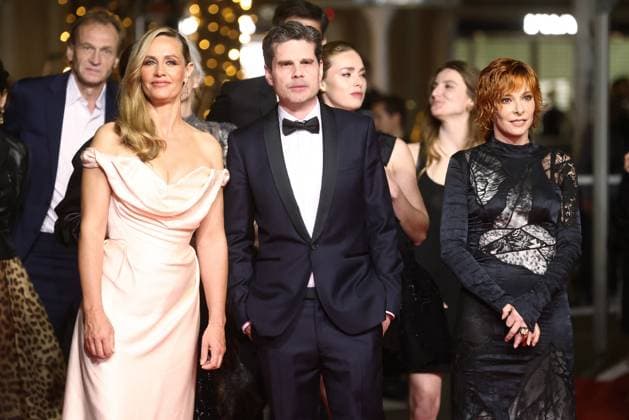 Cannes Dalloway Screening JD Cecile de France, Yann Gozlan and Mylene Farmer attend the midnight screening of Dalloway as part of the 78th Cannes Film Festival in Cannes, France on May 15, 2025. Jerome Domine ABACAPRESS.COM Cannes France  Copyright: xDominexJerome ABACAx
