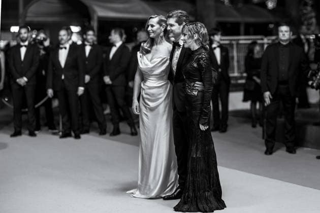 78eme Festival International du Film de Cannes Montée des marches du film Dalloway 78th International du Film de Cannes Red carpet with cast of Dalloway movie 444331 2025 05 15 France Gozlan, Yann De France, Cécile  Copyright: xEstellexCarlierx xStarfacex STAR_444331_001