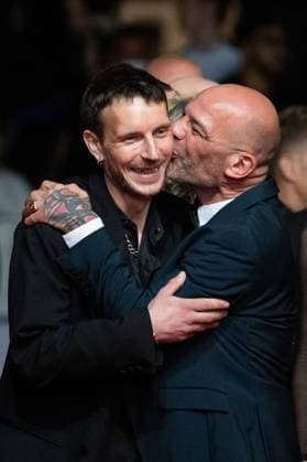 Cannes Sirat Premiere AM Richard Bellamy and guest attending the the Sirat red carpet in Cannes, France on May 15, 2025 as part of the 78th Cannes Film Festival. Photo by Aurore Marechal ABACAPRESS.COM Cannes France  Copyright: xMarechalxAurore ABACAx