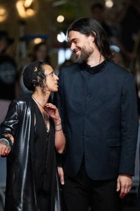 Cannes Sirat Premiere AM Jade Oukid and Oliver Laxe attending the the Sirat red carpet in Cannes, France on May 15, 2025 as part of the 78th Cannes Film Festival. Photo by Aurore Marechal ABACAPRESS.COM Cannes France  Copyright: xMarechalxAurore ABACAx