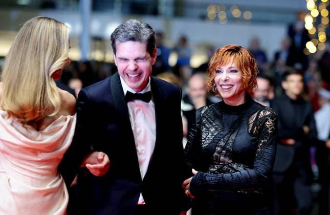 J Montée des marches du film Dalloway lors du 78ème Festival International du Film de Cannes Cécile de France, Yann Gozlan, Mylène Farmer Montée des marches du film Dalloway lors du 78ème Festival International du Film de Cannes, au Palais des Festivals à Cannes Le 15 mai 2025 Jacovides Moreau Bestimage Red carpet for the movie Dalloway during the 78th Cannes International Film Festival at the Palais des Festivals in Cannes, France On may 15th 2025 Cannes France  Copyright: xJACOVIDES-MOREAUx xBESTIMAGExJACOVIDES-MOREAUx xBESTIMAGEx