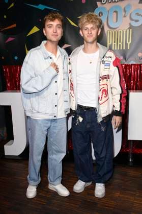 Jonas Wuttke und Theo Carow bei der Premiere der 1. Staffel der Joyn Serie Messiah Superstar im Bi Nuu. Berlin, 15.05.2025