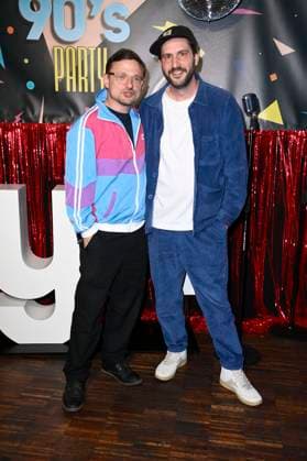 Florian Lukas und Felix Stienz bei der Premiere der 1. Staffel der Joyn Serie Messiah Superstar im Bi Nuu. Berlin, 15.05.2025