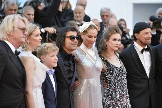 Fatih Akin, Diane Kruger und Lisa Hagmeister bei der DOSSIER 137 Premiere in Cannes am 15.05.2025