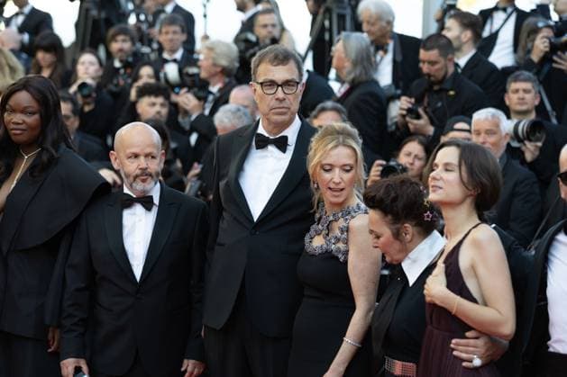 Dossier 137 red carpet in Cannes CANNES, FRANCE - MAY 15: Stanislas Merhar, Guslagie Malanda, Mathilde Riu, CÃ me Peronnet, SolÃ n Machado-Graner, Sandra Colombo, Dominik Moll, Mathilde Roehrich, LÃ a Drucker, Valentin Campagne, Theo Costa - Marini, Jonathan Turnbull and Gilles Marchand attends the Dossier 137 (Case 137) red carpet at the 78th annual Cannes Film Festival at Palais des Festivals on May 15, 2025 in Cannes, France. CAP KA Kristina Afanasyeva Cannes Alpes-Maritimes France Copyright: xKristinaxAfanasyeva CapitalxPictx