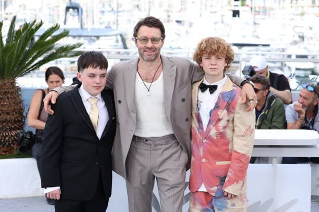 Cannes - The Plague Photocall Kenny Rasmussen, Joel Edgerton and Kayo Martin posing at the The Plague photocall in Cannes, France on May 16, 2025, as part of the 78th Cannes Film Festival. Photo by Jerome Domine ABACAPRESS.COM Cannes France  Copyright: xDominexJerome ABACAx