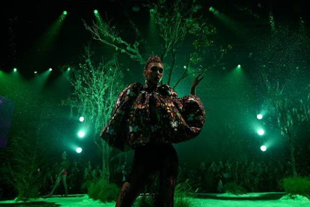 AUSTRALIAN FASHION WEEK 2025, Models walk the runway during Romance Was Born fashion show at Carriageworks in Sydney, Friday, May 16, 2025. ( NO ARCHIVING Sydney New South Wales Australia  Copyright: xStevenxSaphorex 20250516152983607227