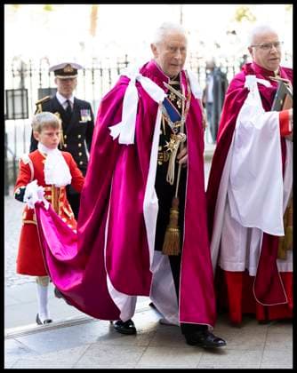 . 16 05 2025. London, United Kingdom. King Charles III arriving at the Order of the Bath service at Westminster Abbey in London. xStephenxLockx xi-Imagesx IIM-25950-0015