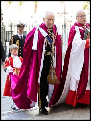 . 16 05 2025. London, United Kingdom. King Charles III arriving at the Order of the Bath service at Westminster Abbey in London. xStephenxLockx xi-Imagesx IIM-25950-0016