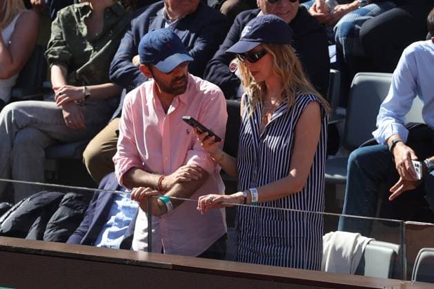 Tennis VIP in the Tribune Chiara Ferragmi - ATP Master 1000 Musetti vs. Alcaraz Rome, Italy 05 16 2025: VIP in the stands Chiara Ferragni watches Musetti s match against Alcaraz during the Internazionali BNL d Italia 2025 ATP Master Men s 1000 circuit in Rome at the Foro Italico. Rome italy Italy  Copyright: xIPA ABACAx