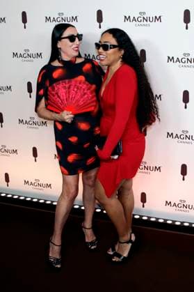 Rossy de Palma mit Tochter Luna Garcia bei der Magnum Cannes Beach Party im Rahmen des Festival de Cannes 2025 78. Internationale Filmfestspiele von Cannes im Magnum Beach Palais StÃ phanie. Cannes, 15.05.2025