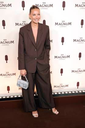 Amandine Petit bei der Magnum Cannes Beach Party im Rahmen des Festival de Cannes 2025 78. Internationale Filmfestspiele von Cannes im Magnum Beach Palais StÃ phanie. Cannes, 15.05.2025