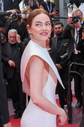 CELEBRITES : 78 eme Festival de Cannes Tapis rouge 2025 - 16 05 2025 CANNES, FRANCE - MAY 16: Austin Butler, Emma Stone and Pedro Pascal attend the Eddington red carpet at the 78th annual Cannes Film Festival at Palais des Festivals on May 16, 2025 in Cannes, France  Copyright: xLUCAxCUTOLOx