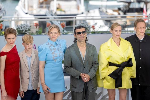 Amrum , Photocall in Cannes, 16.05.2025 Cannes, Frankreich - 16.5.2024: Lisa Hagmeister, Jasper Ole Billerbeck, Laura Tonke, Fatih Akin, Diane Kruger, Matthias Schweighöfer während des AMRUM Photocall während der 78. Internationalen Filmfestspiele von Cannes. Die Filmfestspiele finden vom 13. bis 24. Mai 2025 statt. Cannes Palais des Festivals et des Cong Provence-Alpes-Cote d Azur Frankreich Copyright: xChristianxEnderx