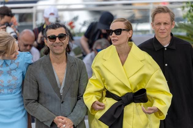 Amrum , Photocall in Cannes, 16.05.2025 Cannes, Frankreich - 16.5.2024: Laura Tonke, Fatih Akin, Diane Kruger, Matthias Schweighöfer während des AMRUM Photocall während der 78. Internationalen Filmfestspiele von Cannes. Die Filmfestspiele finden vom 13. bis 24. Mai 2025 statt. Cannes Palais des Festivals et des Cong Provence-Alpes-Cote d Azur Frankreich Copyright: xChristianxEnderx