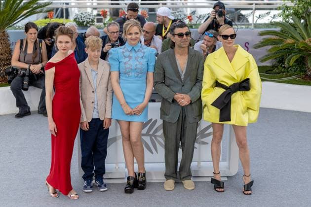 Amrum , Photocall in Cannes, 16.05.2025 Cannes, Frankreich - 16.5.2024: Lisa Hagmeister, Jasper Ole Billerbeck, Laura Tonke, Fatih Akin, Diane Kruger während des AMRUM Photocall während der 78. Internationalen Filmfestspiele von Cannes. Die Filmfestspiele finden vom 13. bis 24. Mai 2025 statt. Cannes Palais des Festivals et des Cong Provence-Alpes-Cote d Azur Frankreich Copyright: xChristianxEnderx