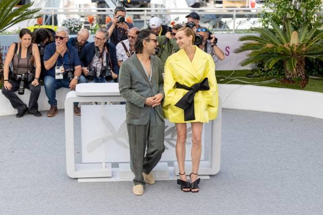 Amrum , Photocall in Cannes, 16.05.2025 Cannes, Frankreich - 16.5.2024: Fatih Akin, Diane Kruger während des AMRUM Photocall während der 78. Internationalen Filmfestspiele von Cannes. Die Filmfestspiele finden vom 13. bis 24. Mai 2025 statt. Cannes Palais des Festivals et des Cong Provence-Alpes-Cote d Azur Frankreich Copyright: xChristianxEnderx