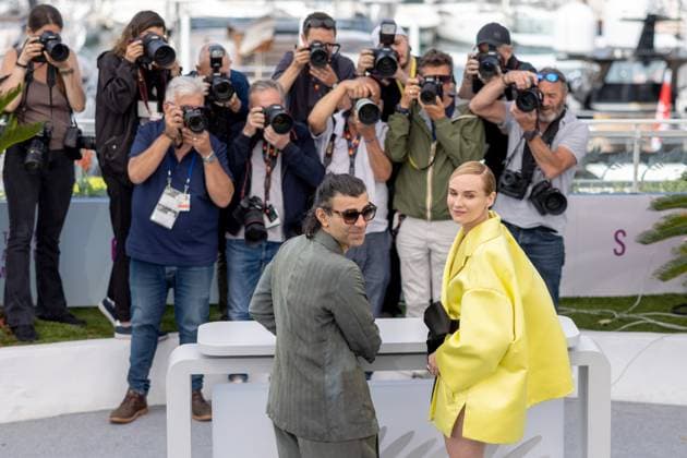 Amrum , Photocall in Cannes, 16.05.2025 Cannes, Frankreich - 16.5.2024: Fatih Akõn, Diane Kruger während des AMRUM Photocall während der 78. Internationalen Filmfestspiele von Cannes. Die Filmfestspiele finden vom 13. bis 24. Mai 2025 statt. Cannes Palais des Festivals et des Cong Provence-Alpes-Cote d Azur Frankreich Copyright: xChristianxEnderx